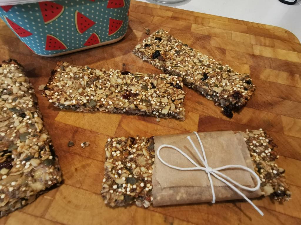 No Bake Oat Chia Seed Bar